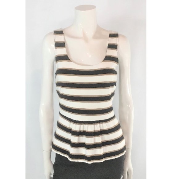 Banana Republic Striped Peplum Tank (new) - Picture 1 of 2